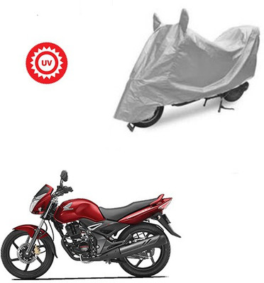 THE REAL ARV Waterproof Two Wheeler Cover for Honda(CB Unicorn, Silver)