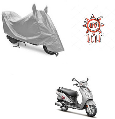THE REAL ARV Waterproof Two Wheeler Cover for Hero(Moto Corp Duet, Silver)