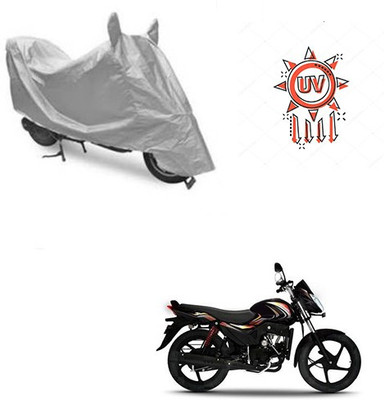 HYBRIDS COLLECTION Waterproof Two Wheeler Cover for Mahindra(Pantero, Silver)