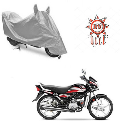 THE REAL ARV Waterproof Two Wheeler Cover for Hero(CD deluxe, Silver)