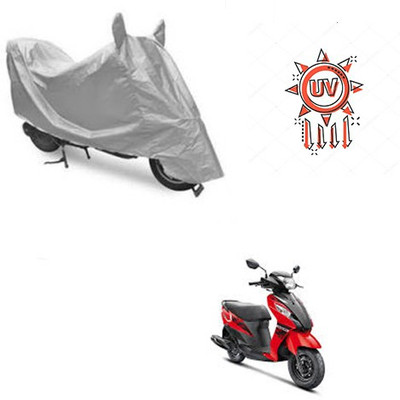 RPSENTTERPR Waterproof Two Wheeler Cover for Suzuki(Let's, Silver)