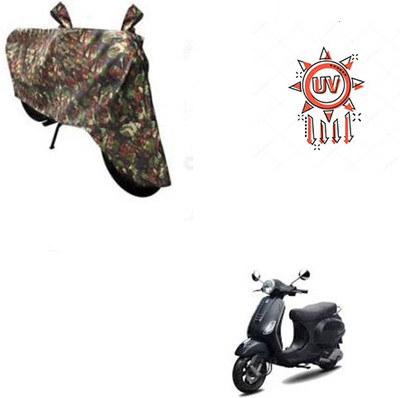 HYBRIDS COLLECTION Waterproof Two Wheeler Cover for Piaggio(Vespa LX, Multicolor)