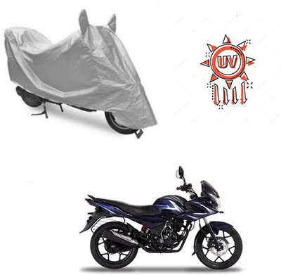 THE REAL ARV Waterproof Two Wheeler Cover for Bajaj(Discover 150 f, Silver)