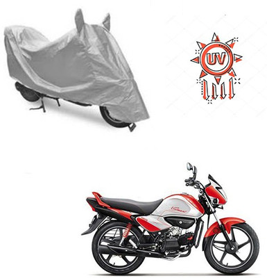 HYBRIDS COLLECTION Waterproof Two Wheeler Cover for Hero(Splendor I Smart, Silver)
