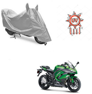 HYBRIDS COLLECTION Waterproof Two Wheeler Cover for Kawasaki(Ninja 1000, Silver)