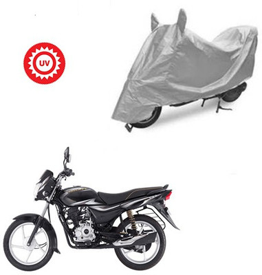 HYBRIDS COLLECTION Waterproof Two Wheeler Cover for Bajaj(Platina 100 DTS-i, Silver)