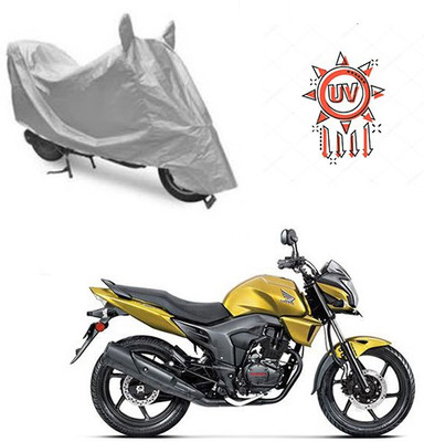 Atulit enterprises Waterproof Two Wheeler Cover for Honda(CB Trigger, Silver)