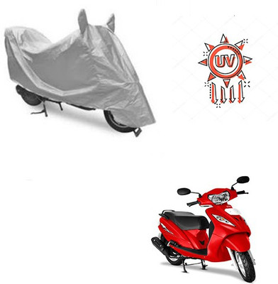 THE REAL ARV Waterproof Two Wheeler Cover for TVS(Wego, Silver)