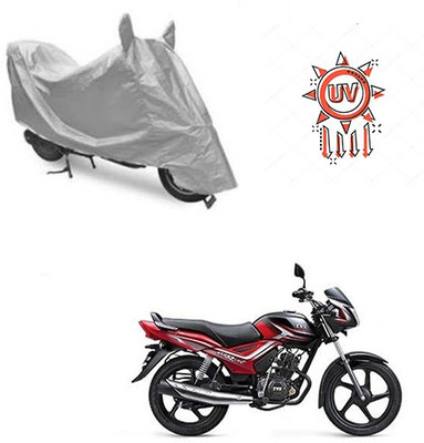 HYBRIDS COLLECTION Waterproof Two Wheeler Cover for TVS(Star City, Silver)