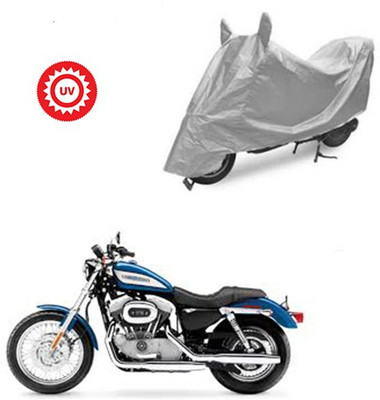 Atulit enterprises Two Wheeler Cover for Harley Davidson(XL 883, Silver)