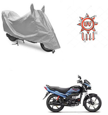 THE REAL ARV Waterproof Two Wheeler Cover for Honda(Passion Pro, Silver)