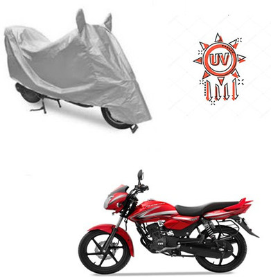 HYBRIDS COLLECTION Waterproof Two Wheeler Cover for TVS(Phoenix, Silver)