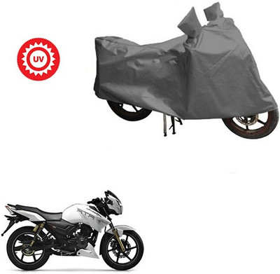 Atulit enterprises Waterproof Two Wheeler Cover for TVS(Apache RTR 180, Grey)