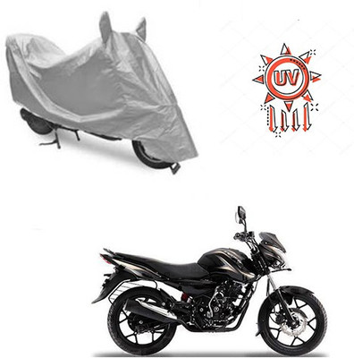 Atulit enterprises Waterproof Two Wheeler Cover for Bajaj(Discover 150 s, Silver)