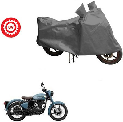 RPSENTTERPR Waterproof Two Wheeler Cover for Royal Enfield(Classic 350, Grey)