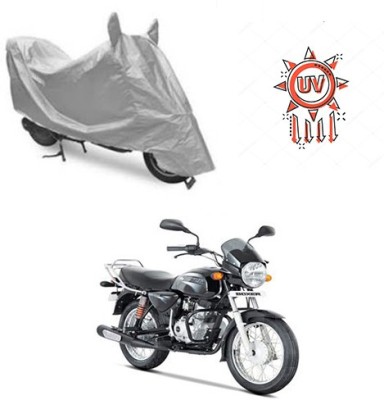 Atulit enterprises Waterproof Two Wheeler Cover for Bajaj(Boxer, Silver)