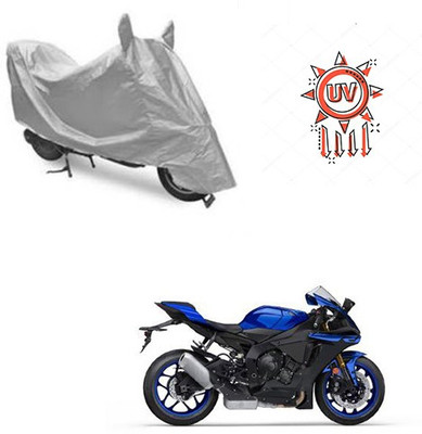 Atulit enterprises Waterproof Two Wheeler Cover for Yamaha(YZF R1, Silver)