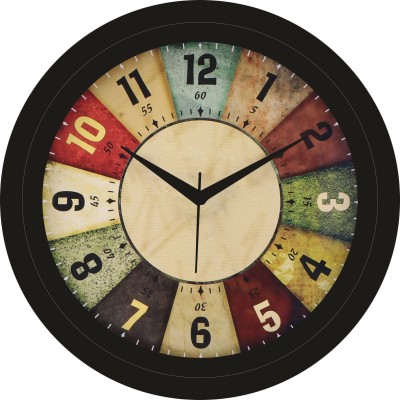 DWC Analog 30 cm X 30 cm Wall Clock(Brown, With Glass, Standard)