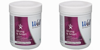 Well Strong & Smart Children's Nutritional Powder 200G (Pack of 2) Chocolate Flavored Powder(400 g, Pack of 2)