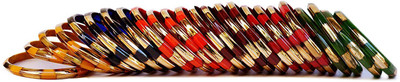 Sandeep Bangle Store Glass Bangle Set(Pack of 24)