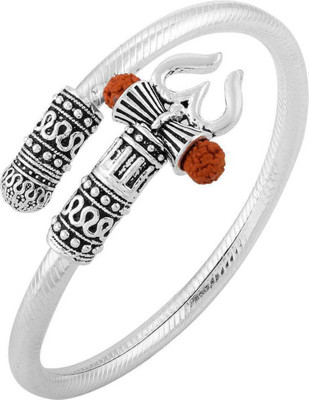 Astrodivine Brass Silver Coated Kada