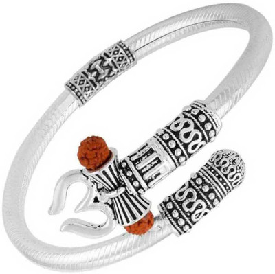 VIANSH Brass Silver Coated Kada