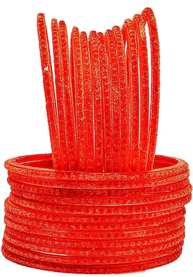 Dreamy Designs Glass Bangle Set(Pack of 24)