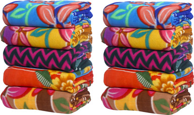 Goyal's Printed Single Fleece Blanket for  Heavy Winter(Polyester, Multicolor)