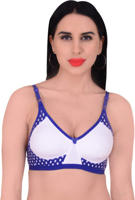 Popocracy Women Full Coverage Non Padded Bra(Blue)