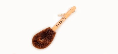 palmera Natural Coir Pot Tawashi Brush Fiber Wet and Dry Brush(Brown)