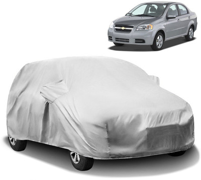 CARNEST Car Cover For Chevrolet Aveo (With Mirror Pockets)(Silver)