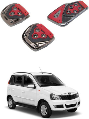 Qiisx 3 Pcs Non-Slip Manual Car Pedals kit Pad Covers Set Compatible with Mahindra Quanto Car Pedal