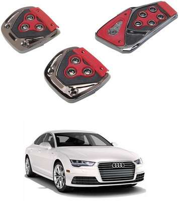 Qiisx 3 Pcs Non-Slip Manual Car Pedals kit Pad Covers Set Compatible with Audi A7 Car Pedal