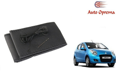 Auto Oprema Steering Cover For Universal For Car A-Star(Black, Leather)