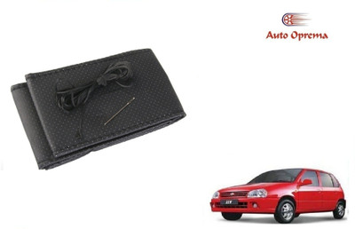 Auto Oprema Steering Cover For Universal For Car Universal For Car(Black, Leather)