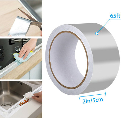 EBP High Bond, Strong Adhesive, Multi-purpose 48mm x 20 meters Single sided self adhesive Aluminium Foil Tape handheld Aluminium Foil Tape (Manual)(Set of 1, Silver)