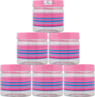 KUBER INDUSTRIES Plastic Grocery Container  - 800 ml(Pack of 6, Pink)