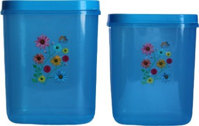 VEERA FASHION Plastic Grocery Container  - 11 L(Pack of 2, Blue)