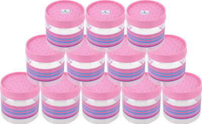 KUBER INDUSTRIES Plastic Grocery Container  - 800 ml(Pack of 12, Pink)
