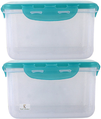 KUBER INDUSTRIES Plastic Grocery Container  - 800 ml(Pack of 2, Green)