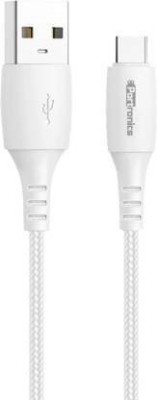 Portronics USB Type C Cable 1 m POR 1179(Compatible with All USB Type C Supported Devices, White, One Cable)