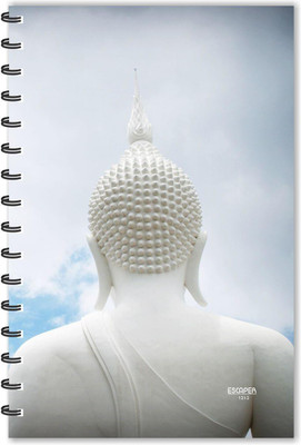 ESCAPER Marble Lord Buddha Back Side Diary (Ruled - A5 Size - 8.5 x 5.5 inches), Buddha Diary, Devotional Notebook A5 Diary Ruled 160 Pages(Multicolor)