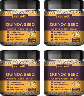 Vedarth Combo pack of 4 Organic Quinoa Super Seed Healthy and Nutritious Quinoa(1.4 kg, Pack of 4)