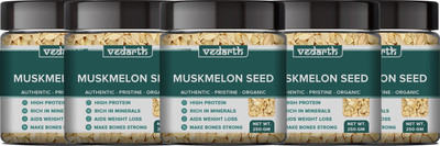 Vedarth Pack of 5 Organic Muskmelon / Kharbooja Magaj Super Seed Healthy and Nutritious Muskmelon Seeds(5 x 250)