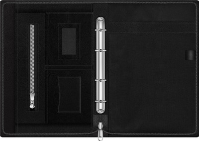 Fedus Leatherette File Folder(Set Of 1, Black)