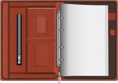 Fedus Leatherette File Folder(Set Of 1, Brown)