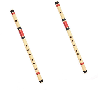 MAGA MART C-Scale Bamboo Flute (Pack of 2) Bamboo Flute(30 cm)