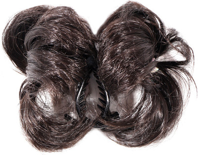 NAVMAV Natural Black Claw Artificial Bridal  Juda Extensions Bun Chignon piece Hair Extension