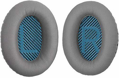 SYGA Headphones EarPads Cushions Replacement - Compatible with Bose QuietComfort 15 QC15 QC25 QC2 QC35/ Ae2 Ae2i Ae2w SoundTrue & SoundLink (Around-Ear Series Only) Over The Ear Headphone Cushion(Pack of 2, Light Grey, Blue, Grey)