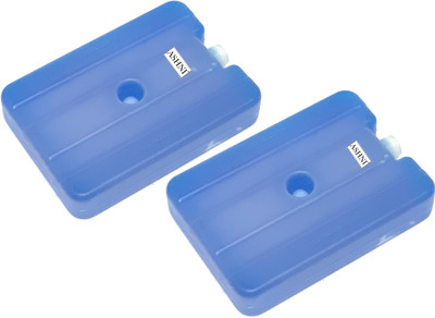Ashni 0.4 L Plastic Gel Ice Bricks Reusable For Traveling Ice Blocks for Medicine Food And Other Items Pack of 2 Ice Bucket(Blue)
